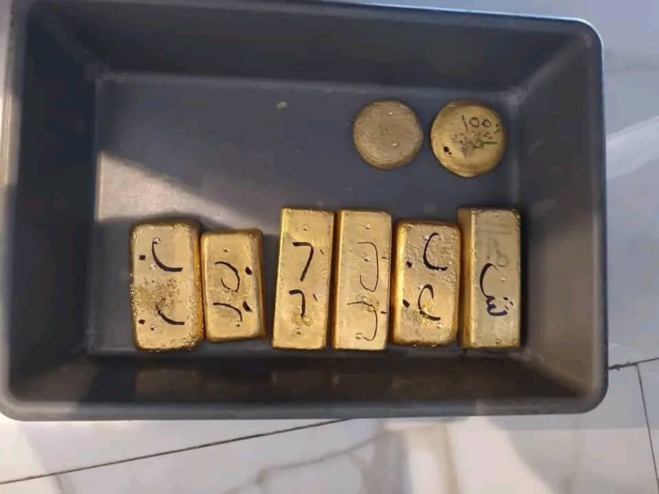 الاستخبارات والجمارك تضبطان كميات ضخمة من الذهب المهرب في مطار بورتسودان